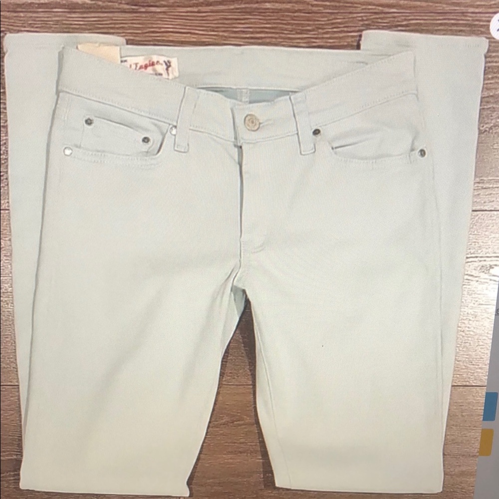❤️ NWT! RED ENGINE SATEEN SKINNY JEANS, 4 (27)